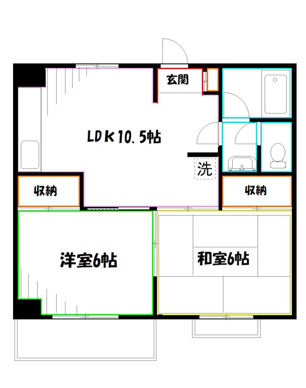 M2ハイツ 間取り