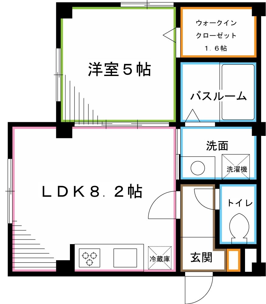 NOVELOGIKUBO A　ノベルオギクボエー 間取り
