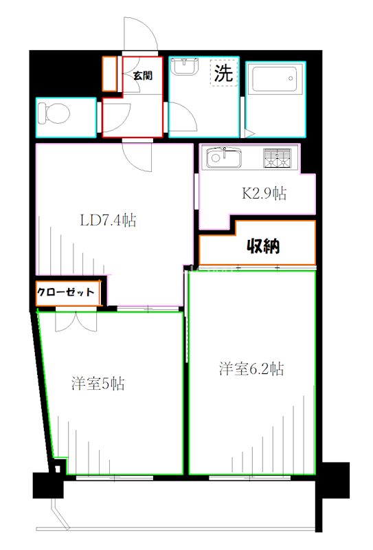 Ｓ・フラット吉祥寺　 間取り