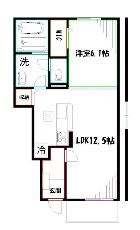 クリエイト北ノ台Ⅱ 間取り