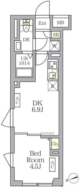 SOLASIA　residence　荻窪 間取り