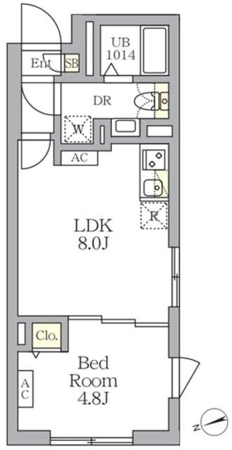 SOLASIA　residence　荻窪 間取り