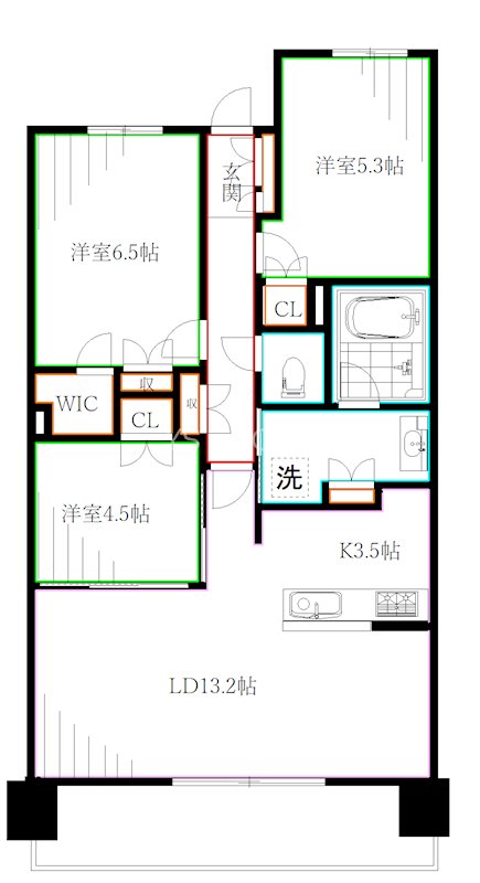 ヴィーガーデンザ・レジデンス 間取り