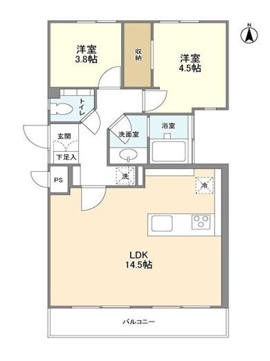 南田中コートハウス 間取り