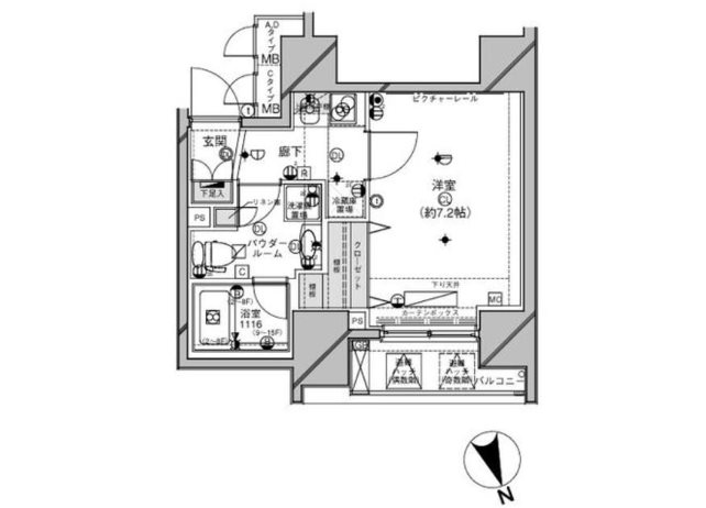 メインステージ西荻窪Ⅱ 間取り