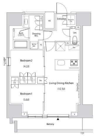 ザ・パークハビオ新中野 間取り