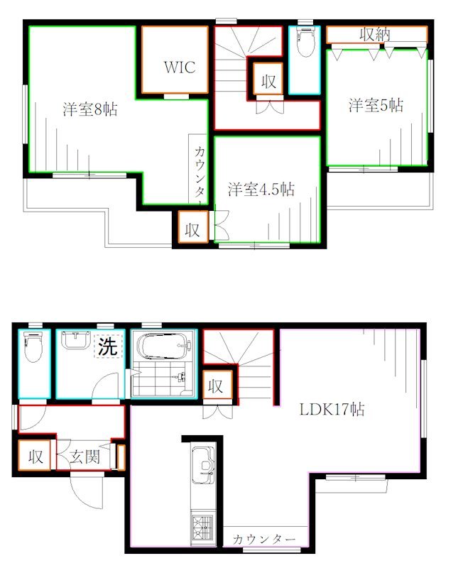 東町３丁目戸建賃貸住宅 間取り