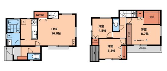東町３丁目戸建賃貸住宅 間取り図