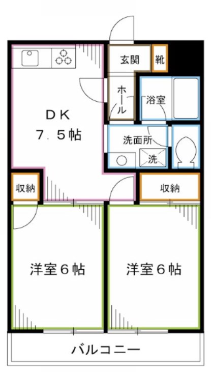 カサ・デ・宮前 間取り