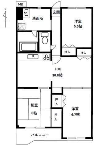 ベルクラント 間取り