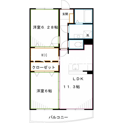 アベニール三鷹R 間取り