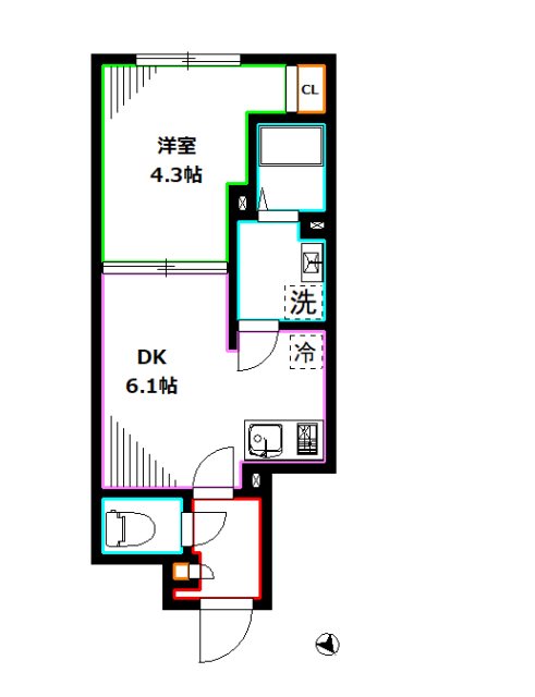 エルファーロ善福寺 間取り