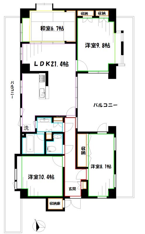 ビバーチェ武蔵野 間取り