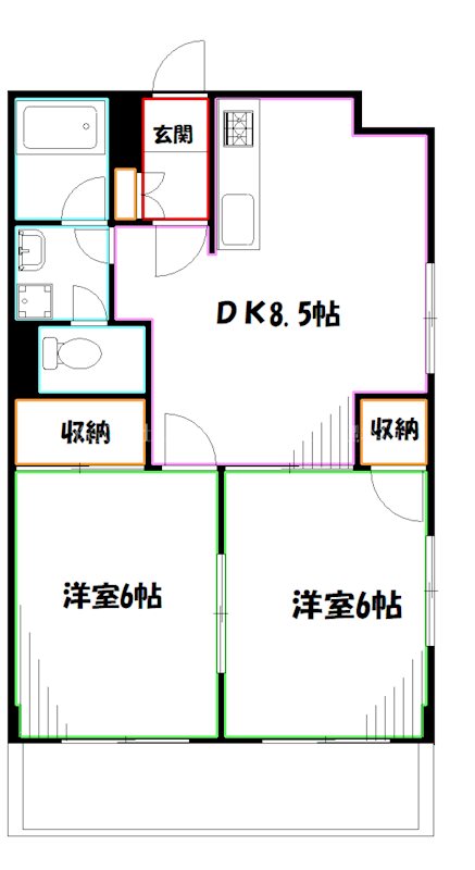 ライムかいぬま 間取り