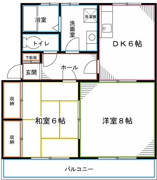 第2スカイハイツ日吉 間取り図