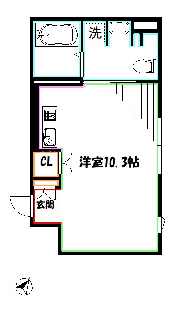 アーバンキューブ三鷹 間取り