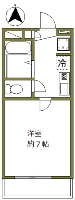 フラットイノカシラ 間取り