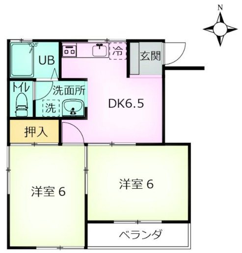 カワナベハイツ 間取り