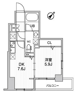 ドゥーエ東高円寺 間取り