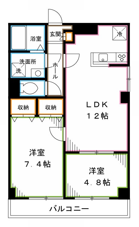 エスティメゾン高円寺  間取り