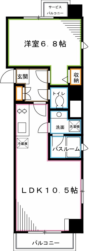 プラウドフラット荻窪Ⅱ 間取り