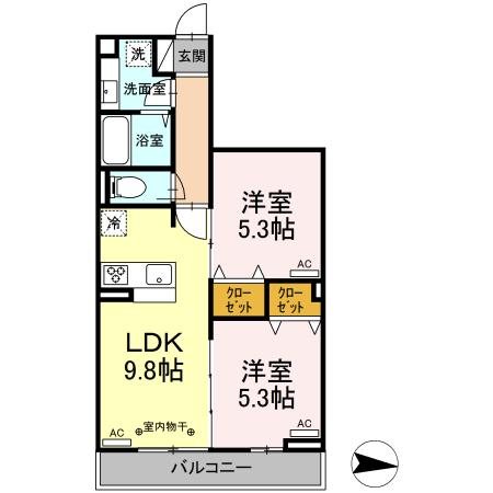 ヴィルソレイユ西荻Ⅱ 間取り
