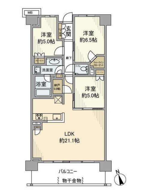 BrilliaCity三鷹  間取り