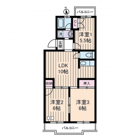 ジェネシス三鷹  間取り