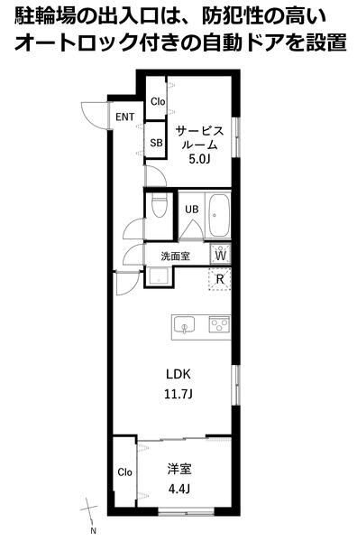 COEUR　BLANC西荻窪 間取り