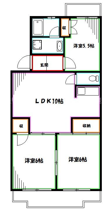 ジェネシス三鷹 間取り