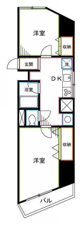 テック上落合 間取り