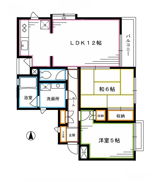 フォレストⅤ  間取り