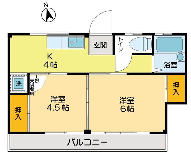 コーポ樫の木 間取り図