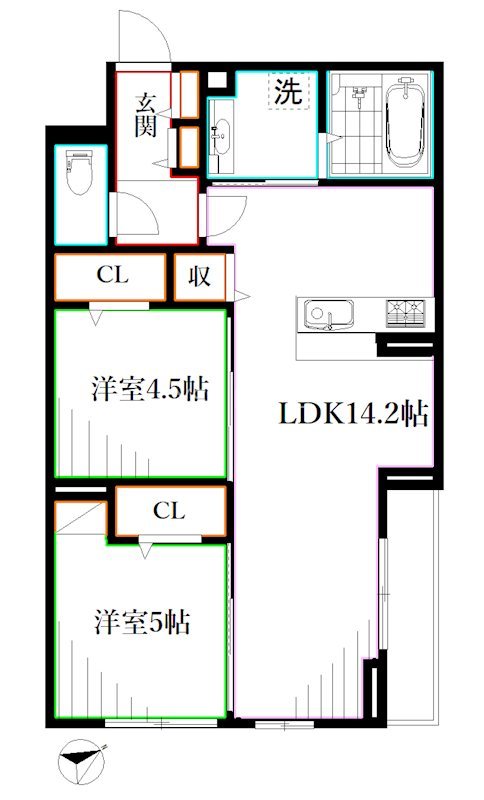D-PRECIOUS武蔵野 間取り