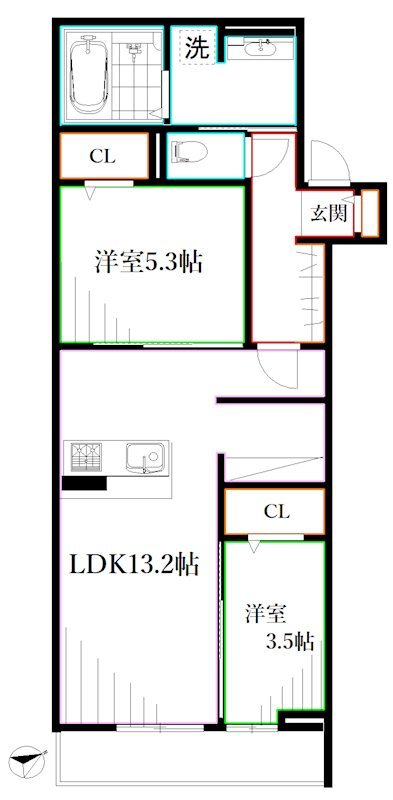 D-PRECIOUS武蔵野 間取り