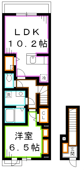 Casa Domani　Ⅰ 間取り