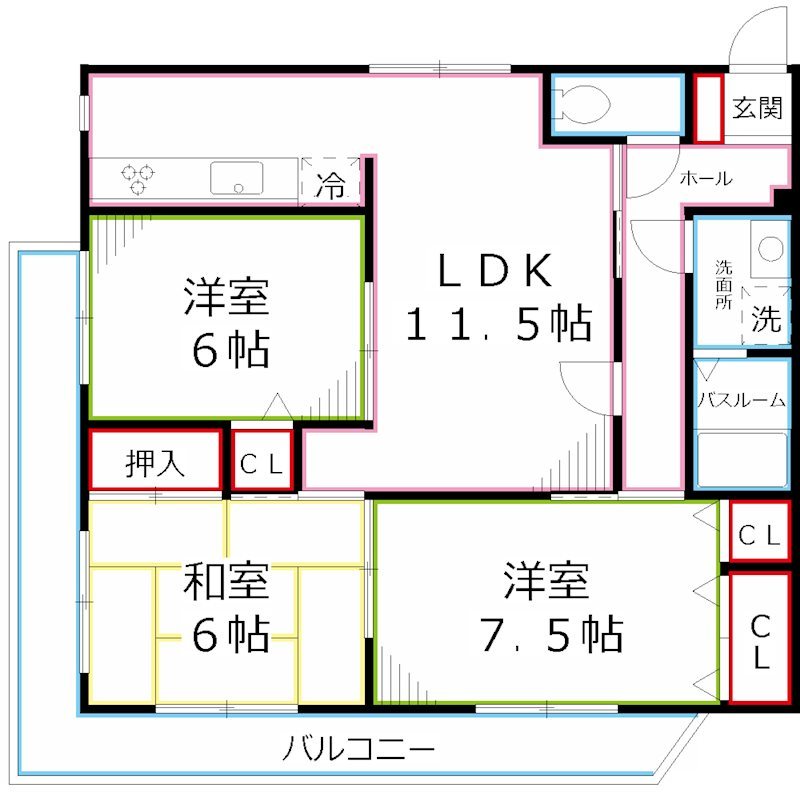 イートス立川 間取り