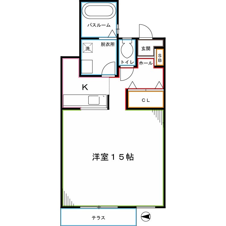 コッツヴィレッジ国立ボートン棟 間取り