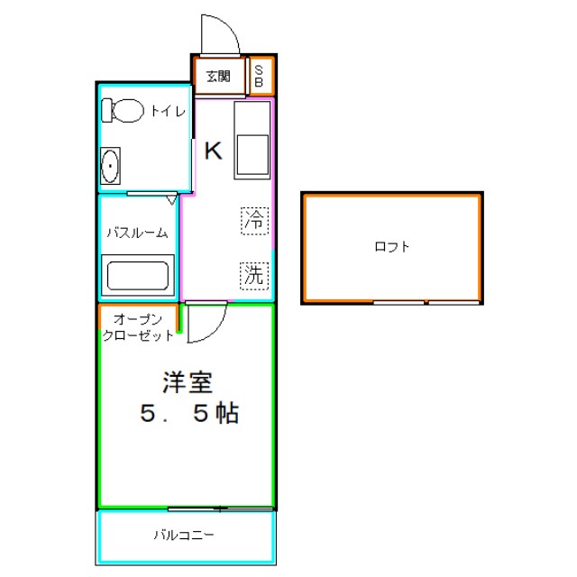 フォルジュロン・プレリ 間取り