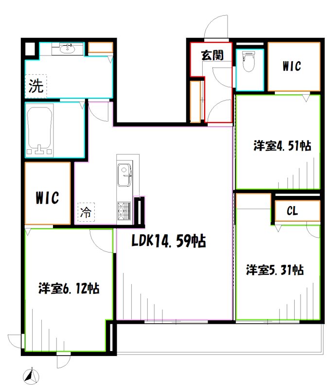 プライム レジデンス 間取り