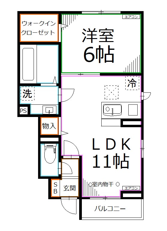 Liberte国立 間取り