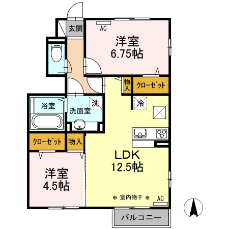 アーブル クロシェット　Ｃ棟 間取り