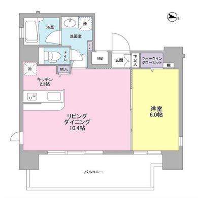 アイルズ東中野  間取り