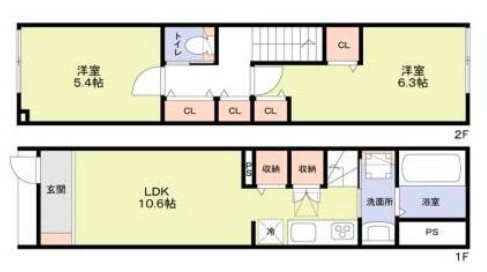 テラスハウス井荻 間取り