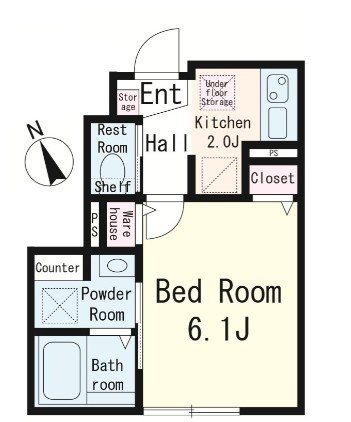 メローン  間取り