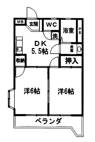 ビューハイツ司 間取り