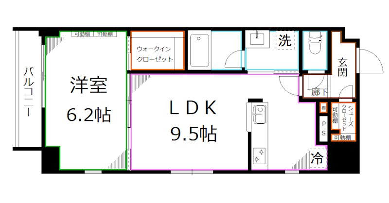 グランツアベニュー立川錦町 間取り