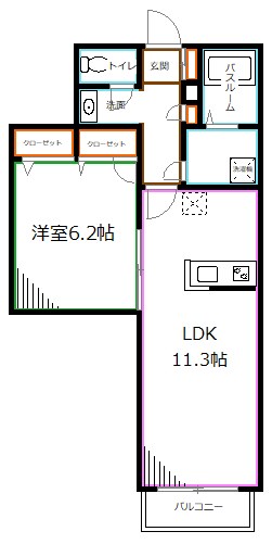 ペルショワール・ルリナ 間取り
