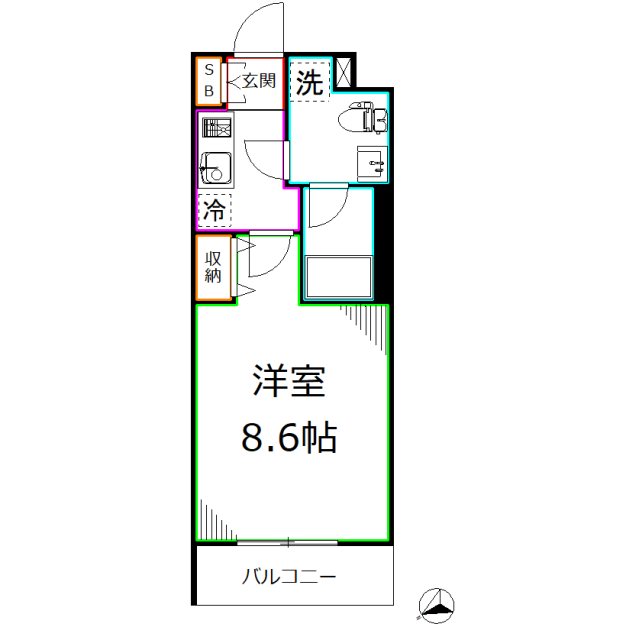 AXAS国分寺  間取り