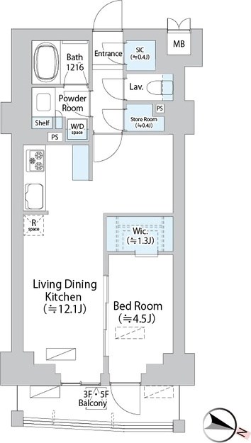 イストワール阿佐ヶ谷 間取り